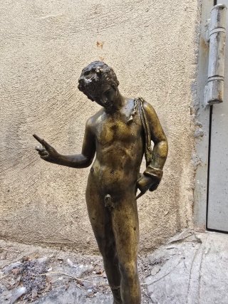 Narciso in bronzo d'epoca