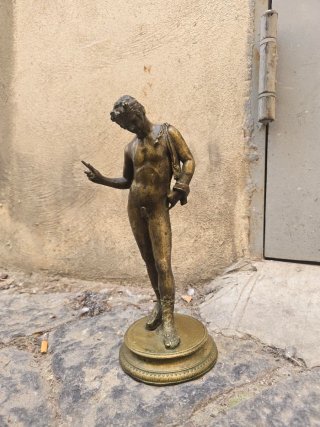 Narciso in bronzo d'epoca
