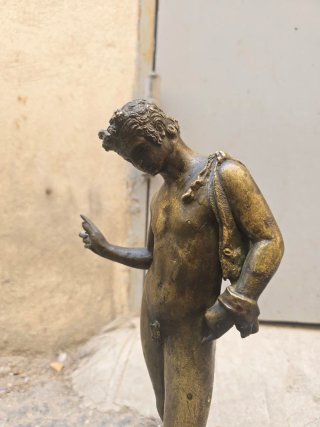 Narciso in bronzo d'epoca