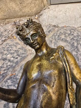 Narciso in bronzo d'epoca