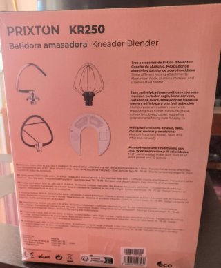 Batidora Amasadora Prixton 1500W Nueva. 10 Vel.
