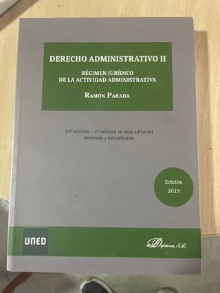 Derecho administrativo Régimen jurídico de la a...