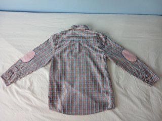 Camisa La Homiga cuadros azul y rojo