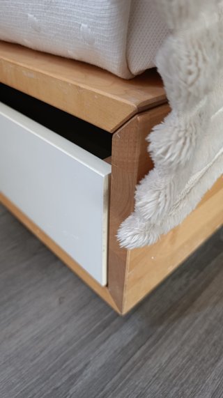 Cama Ikea Mandal 140x200 + colchoncillo