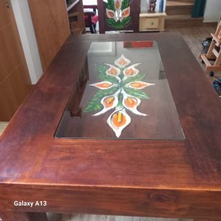 Mesa Comedor Colonial Mexicano con 4 Sillas