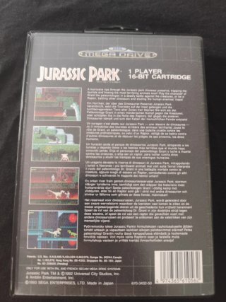 Jurassic Park Sega Mega Drive Cartucho