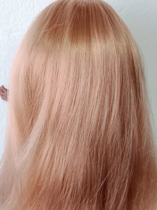 Muñeca pelo rubio ojos marrones,negra,copia nancyn