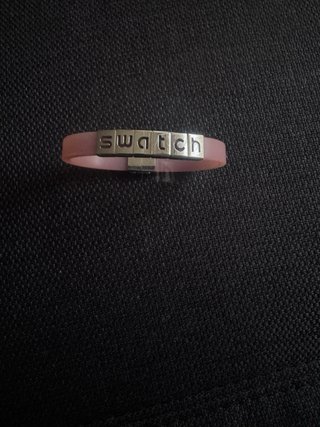 Pulsera Swatch Rosa y Plateada