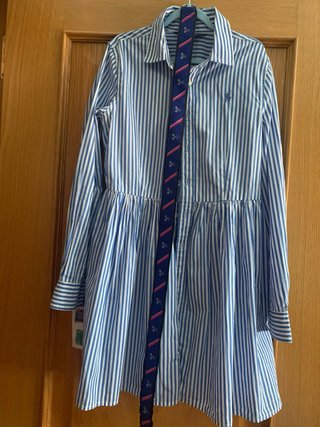 Vestido Polo Ralph Lauren Talla 12 Rayas
