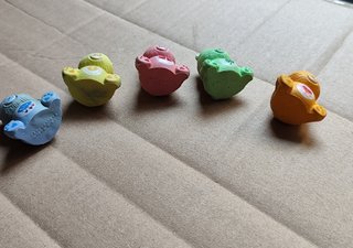5 Figuras PVC Osos Amorosos