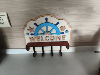Colgador Náutico Welcome con Ancla