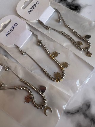 Pack 3 Pulseras Ajustables Acero Inoxidable