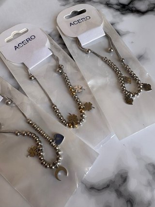 Pack 3 Pulseras Ajustables Acero Inoxidable
