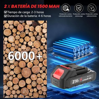 SIN ABRIR Tijeras Podar Eléctricas con 2 Baterías