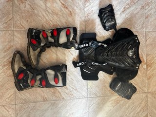Equipación moto cross niño roja
