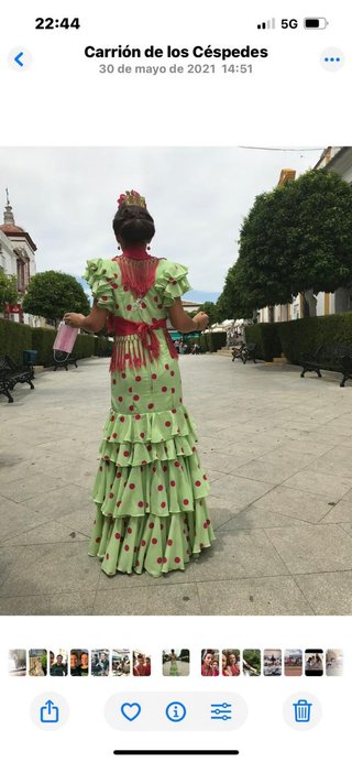 Traje de flamenca verde