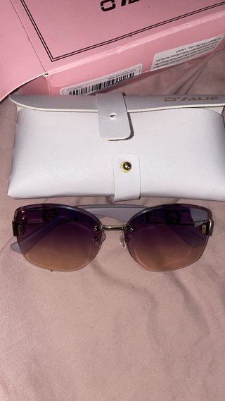 Gafas de sol mujer doradas moradas