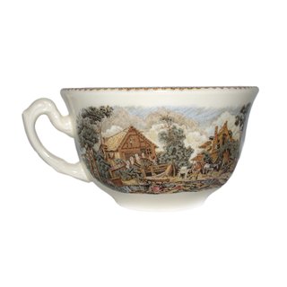 Taza y plato la Cartuja de Sevilla original
