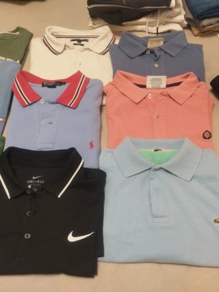 Lote 8 polos hombre talla XL