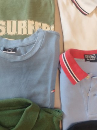 Lote 8 polos hombre talla XL