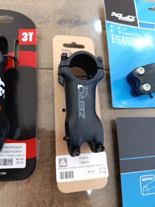 Pack de potencias de bicicleta nuevas