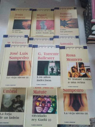 Colección 12 libros Narrativa Española Actual
