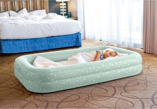 Colchón hinchable infantil Intex verde estrellas