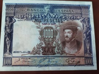 Billete 1000 Pesetas Banco de España 1926