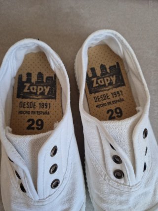 Zapatillas Zapy Blancas Niña Talla 28