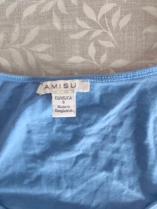 Camiseta tirantes AMISU azul talla S