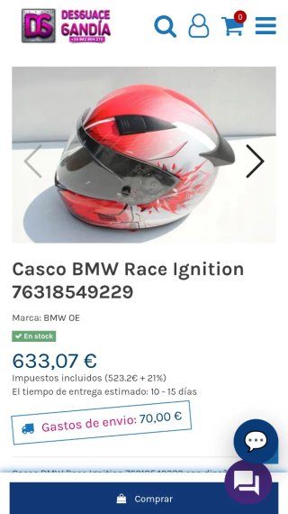 Casco Moto BMW RACE Ignition