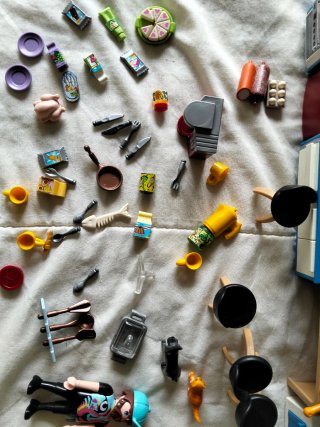 Lote Cocina Playmobil Familia