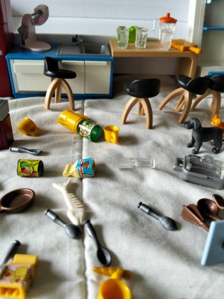 Lote Cocina Playmobil Familia
