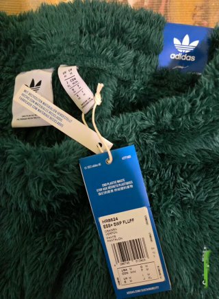 Pantalón Adidas Verde Peluche