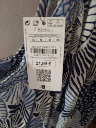 Vestido Sfera Talla M sin estrenar