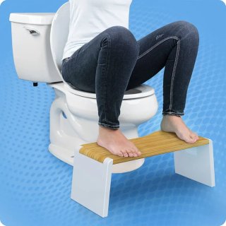 Taburete Bambú Squatty Potty Baño