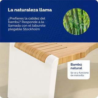 Taburete Bambú Squatty Potty Baño