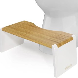 Taburete Bambú Squatty Potty Baño