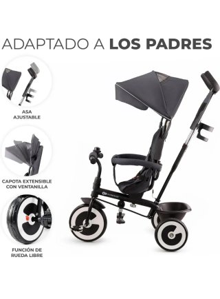 Triciclo Kinderkraft AVEO Gris