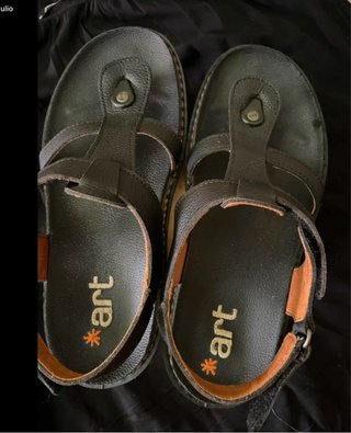 Sandalias The Art Company Piel Negra