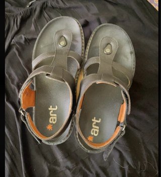 Sandalias The Art Company Piel Negra