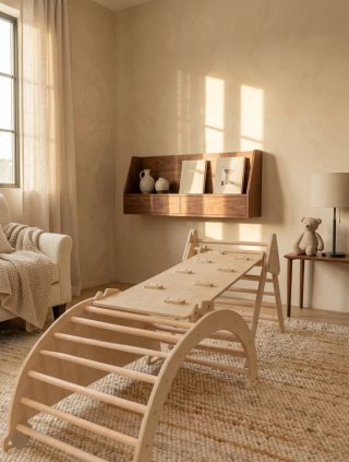 Palestra Montessori 3 IN 1 triangolo rampa arco