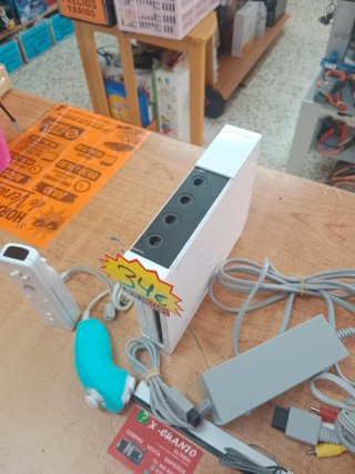 CONSOLA NINTENEDO WII MANDO CABLES NUNCHUCK
