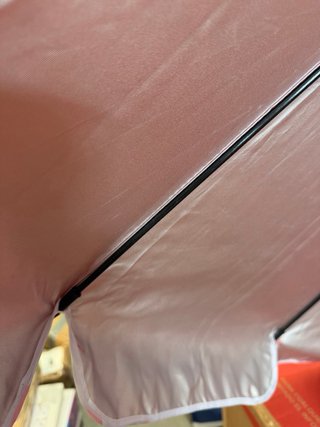 AKTIVE Sombrilla parasol antiviento de 220 cm Rojo