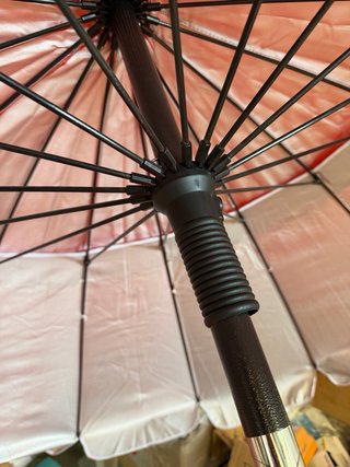 AKTIVE Sombrilla parasol antiviento de 220 cm Rojo