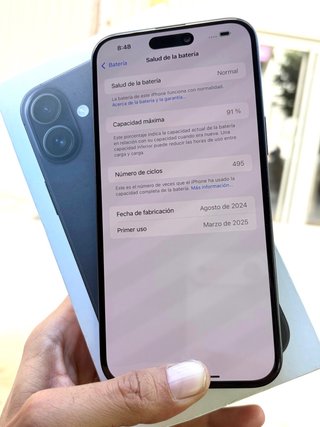iPhone 16 Plus 128Gb 91% Batería