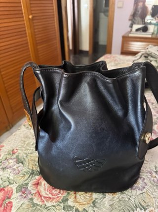 SUPER OFERTA! BOLSO DE PIEL NEGRO