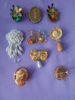 Broche per sciarpe e altri capi. Qualità.