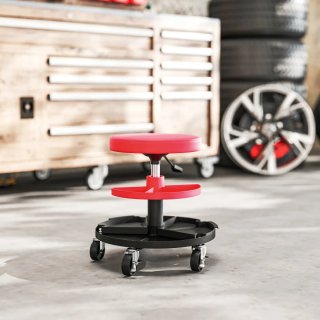 Taburete Taller Giratorio con Ruedas Ajustable