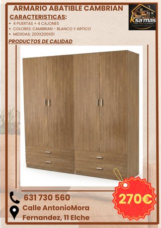 Armario Corredero Blanco 150cm